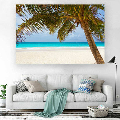 Sea Landscape with Palm Tree