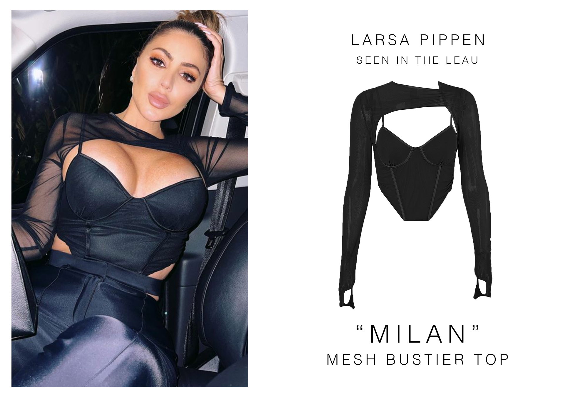 Larsa Pippen's Black Satin Halter Dress
