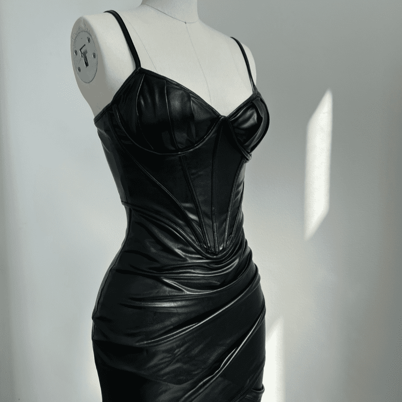 Vice Corset Mini Dress - Black