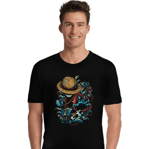 Shirts Premium Shirts, Unisex / Small / Black Colorful Pirate