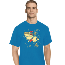 Load image into Gallery viewer, Shirts T-Shirts, Tall / Large / Royal Blue Tsundere Shark
