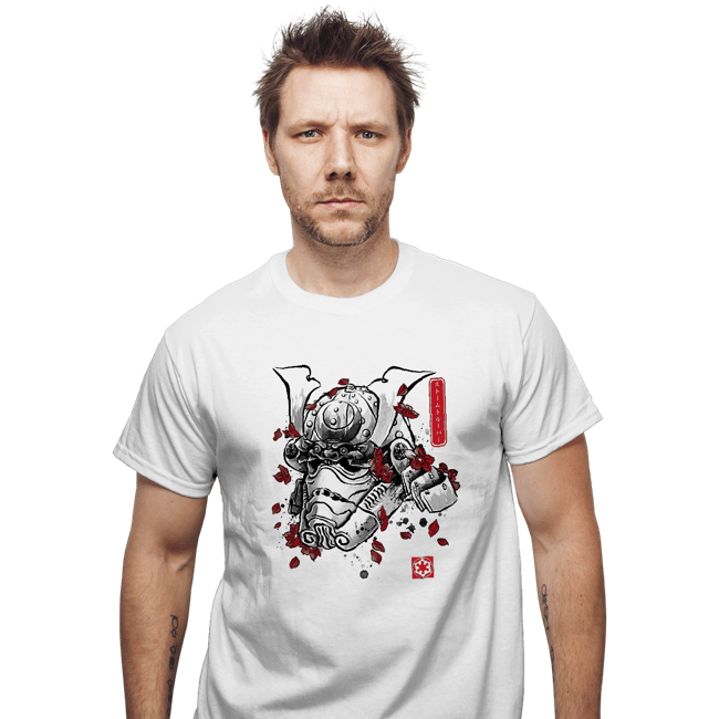 Daily_Deal_Shirts T-Shirts, Unisex / Small / White The Samurai Trooper