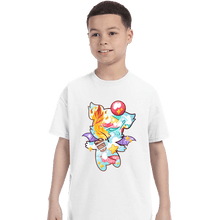 Load image into Gallery viewer, Shirts T-Shirts, Youth / XS / White Magical Silhouettes - Moogle
