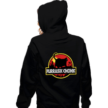 Load image into Gallery viewer, Daily_Deal_Shirts Zippered Hoodies, Unisex / Small / Black Purassic Chonk
