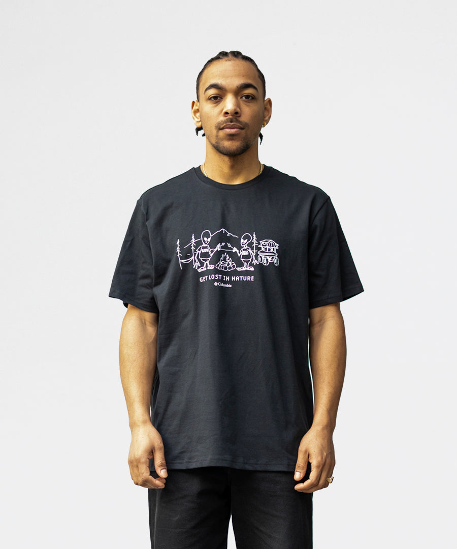 Se Explorers Canyon Ss Tee Black Welcome hos PACKYARD