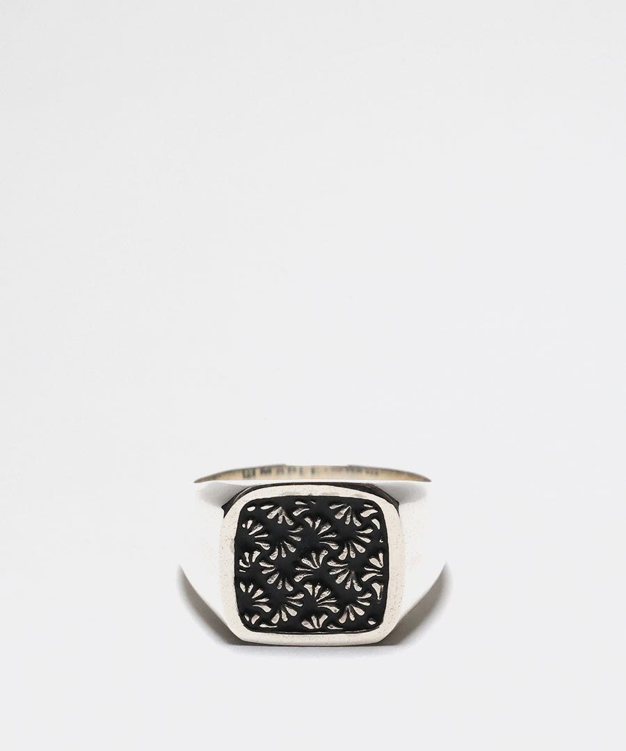 Floral Signet Silver