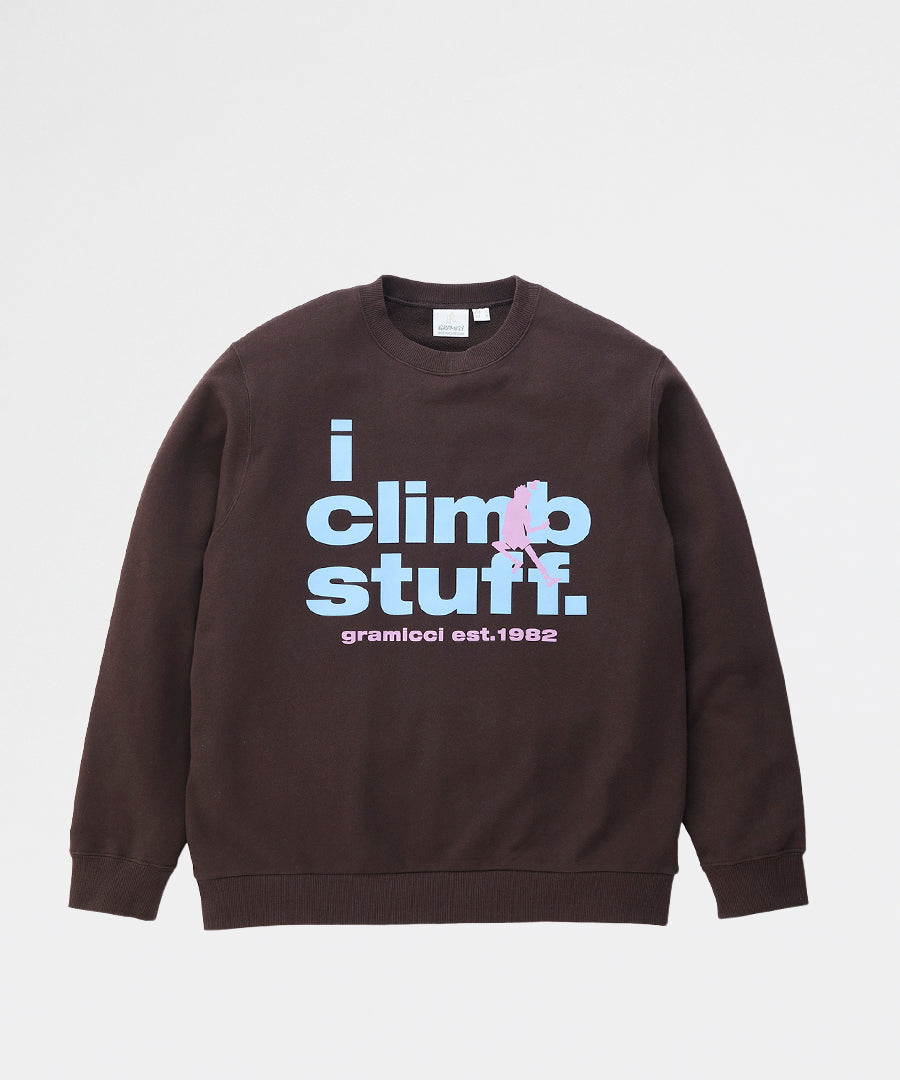 Billede af I Climb Stuff Sweatshirt Deep Brown