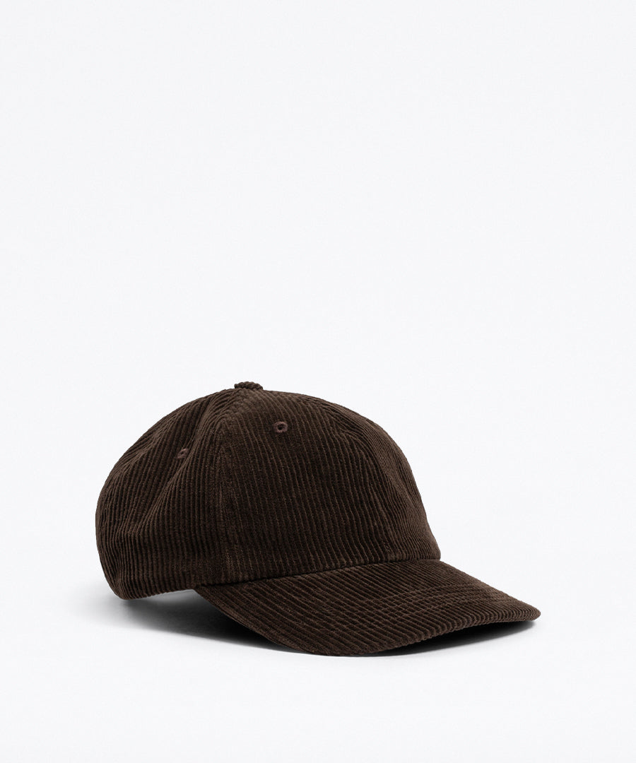 Wide Wale Corduroy Sports Cap Espresso