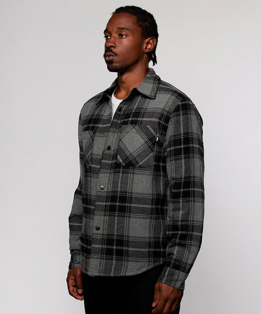 stussy max plaid quilted shirt