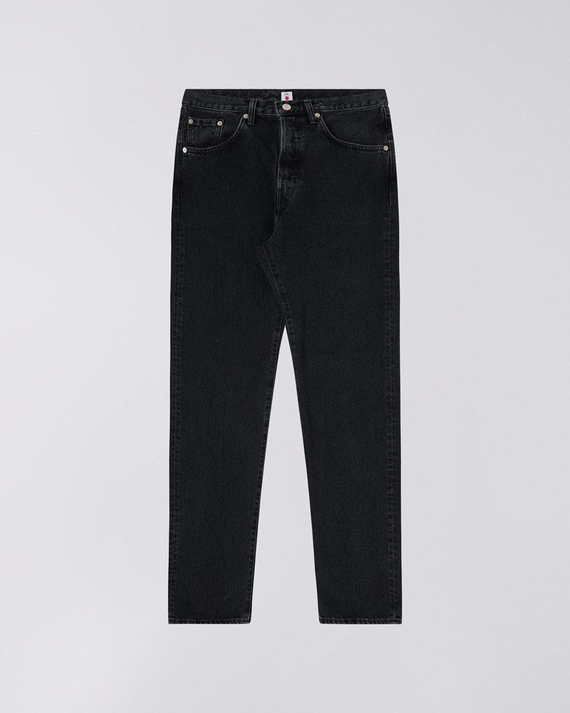 Billede af Loose Straight Jeans - Black - Dark Used