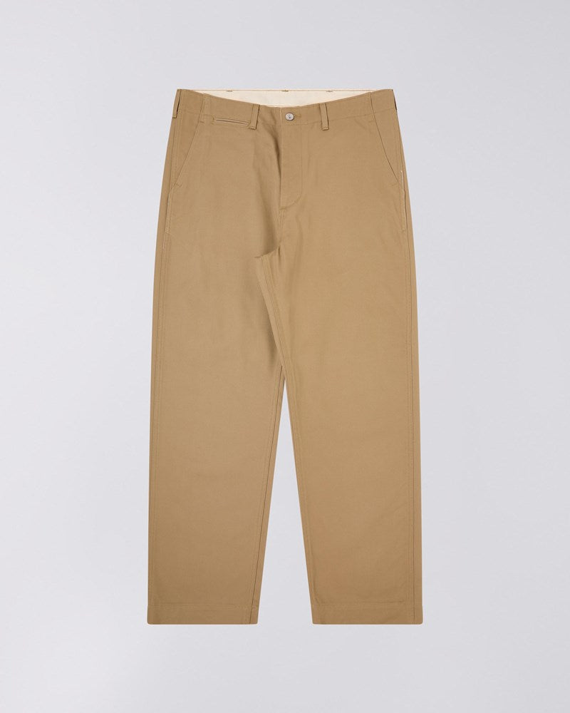 Se Wide Trousers - Stone Beige - Unwashed hos PACKYARD