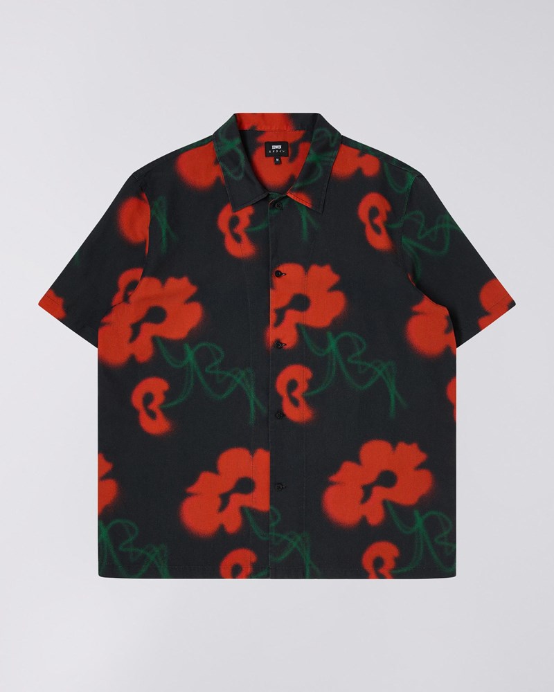 Billede af Garden Society Shirt Ss - Red/Black