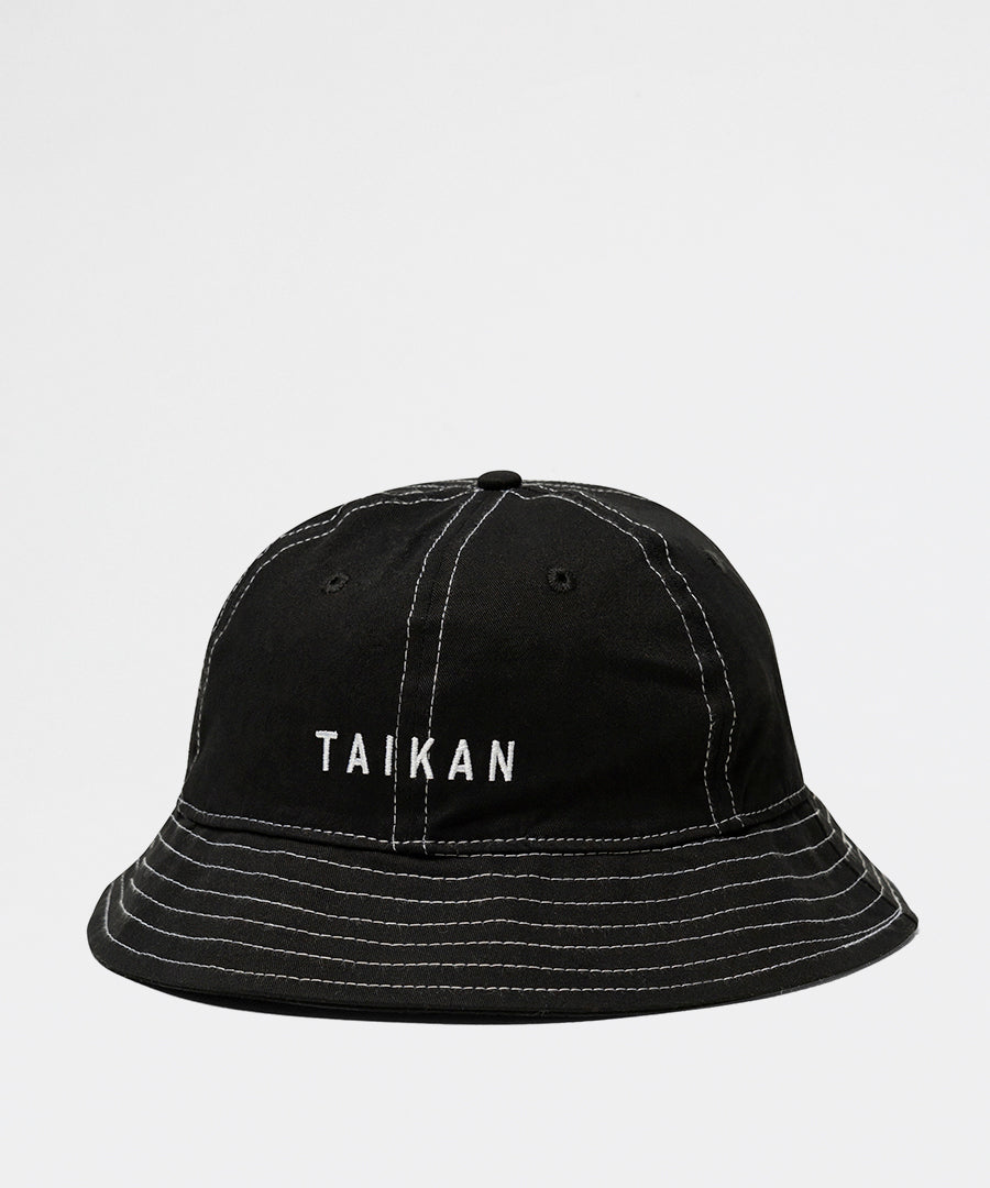 Se Bell Bucket Hat - Black Contrast Stitch hos PACKYARD