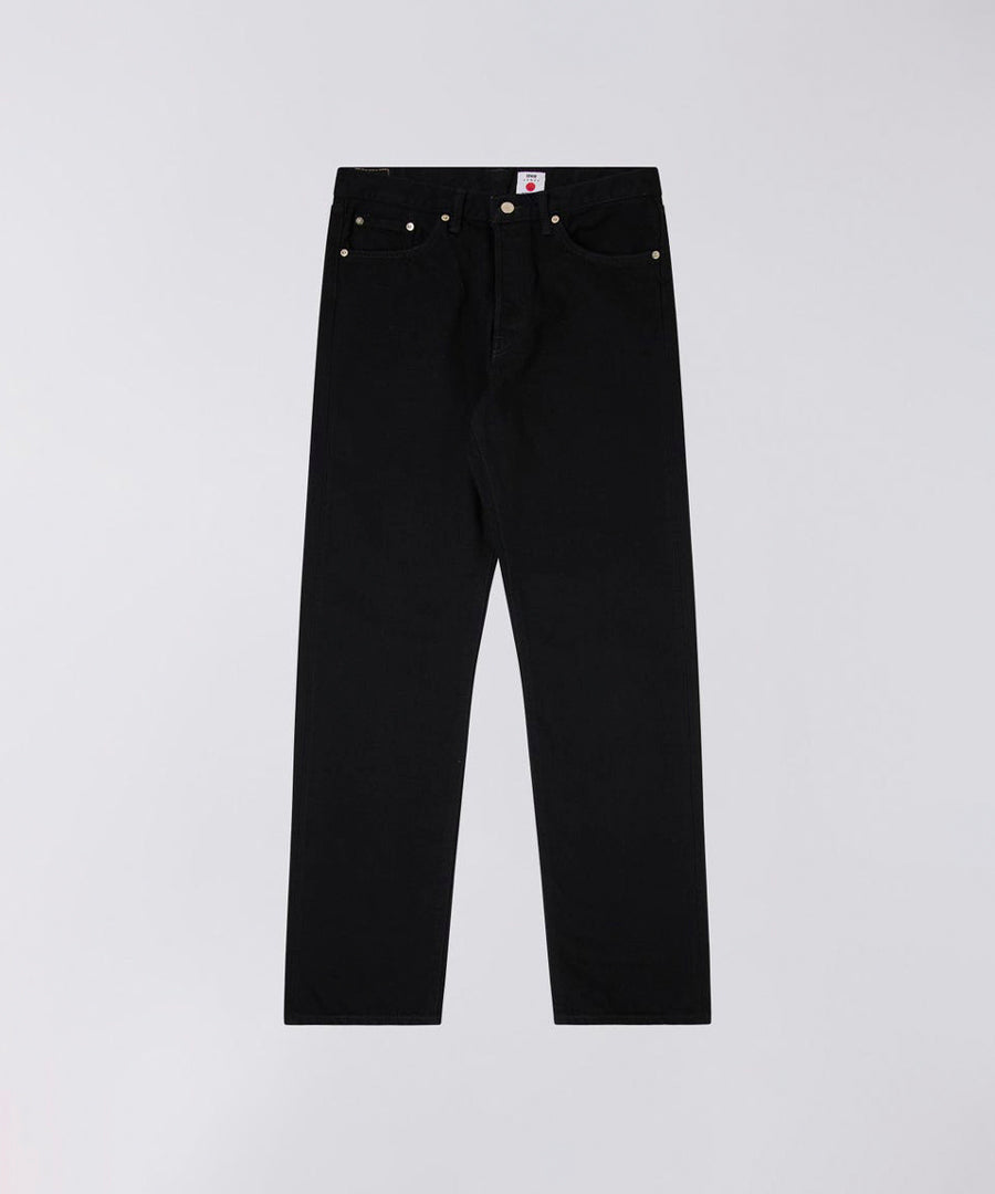 Billede af Loose Straight - Kaihara Right Hand Black Denim 13Oz 100% Cotton