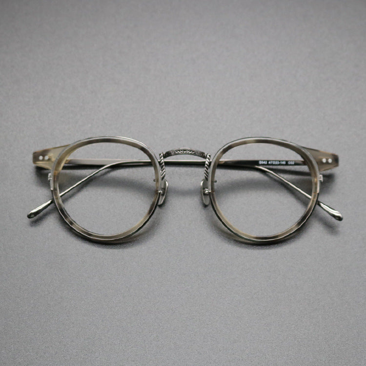  Titanium Round Glasses Frame SC0324