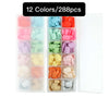 12 colors/Set Press On Nails 24pcs/color HZ04