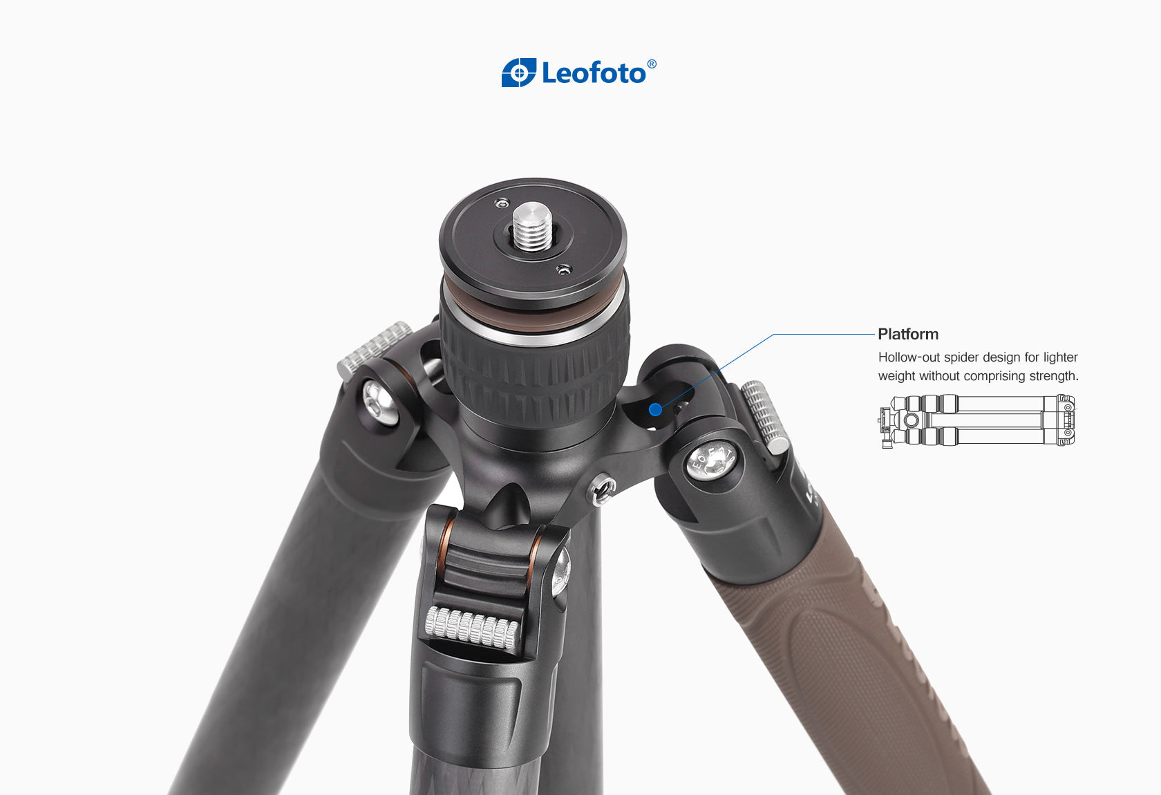 Leofoto LX-255CT + XB-32 Reversible Travel Tripod with Ball Head Set