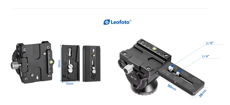 Leofoto MV-324CL(Long) + VD-03 + BV-10 Video Monopod System with Base