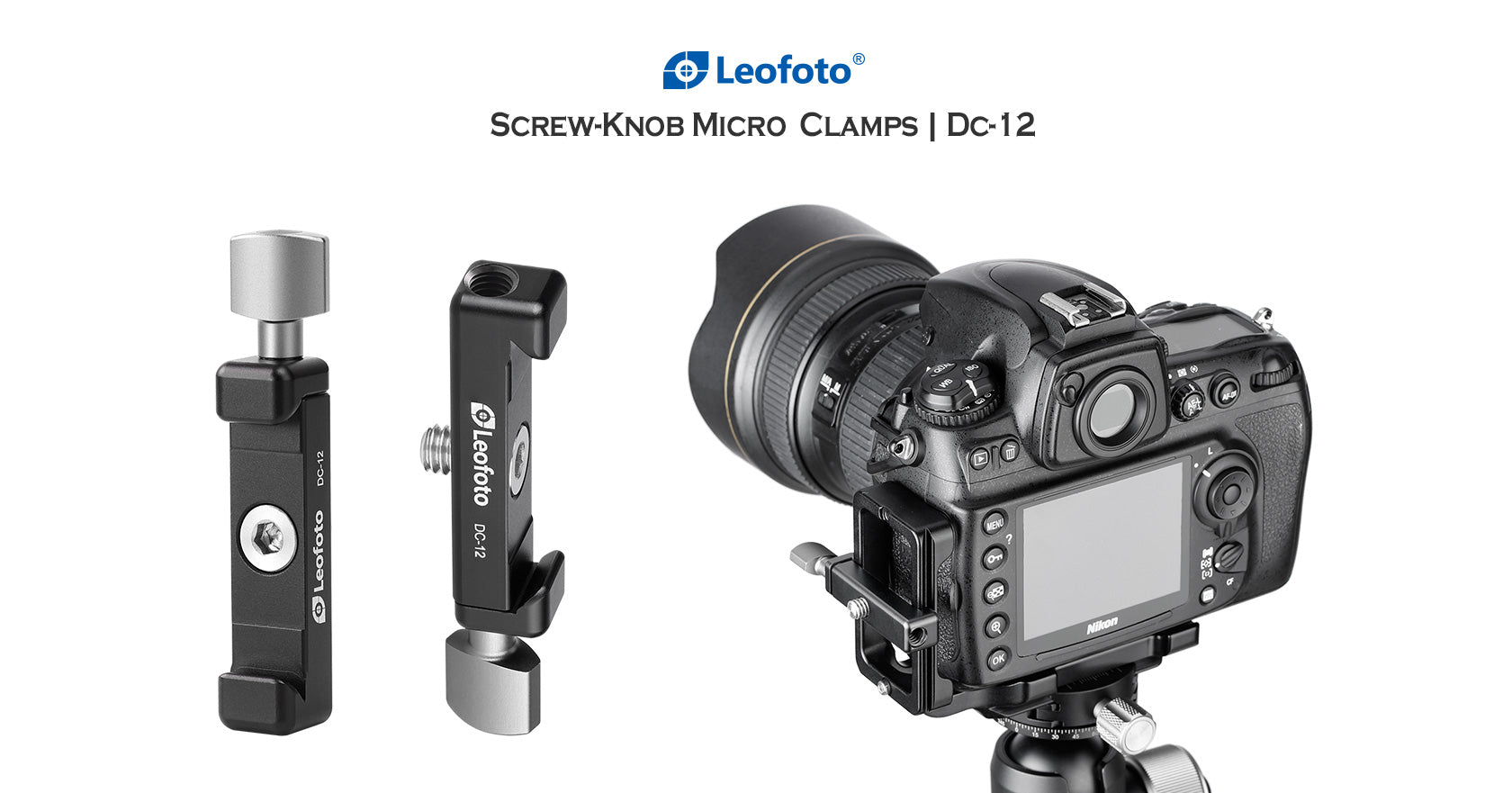 Leofoto Multipurpose Clamp Kit DC-12 + MBC-18 + PC-90II Mini Ballhead