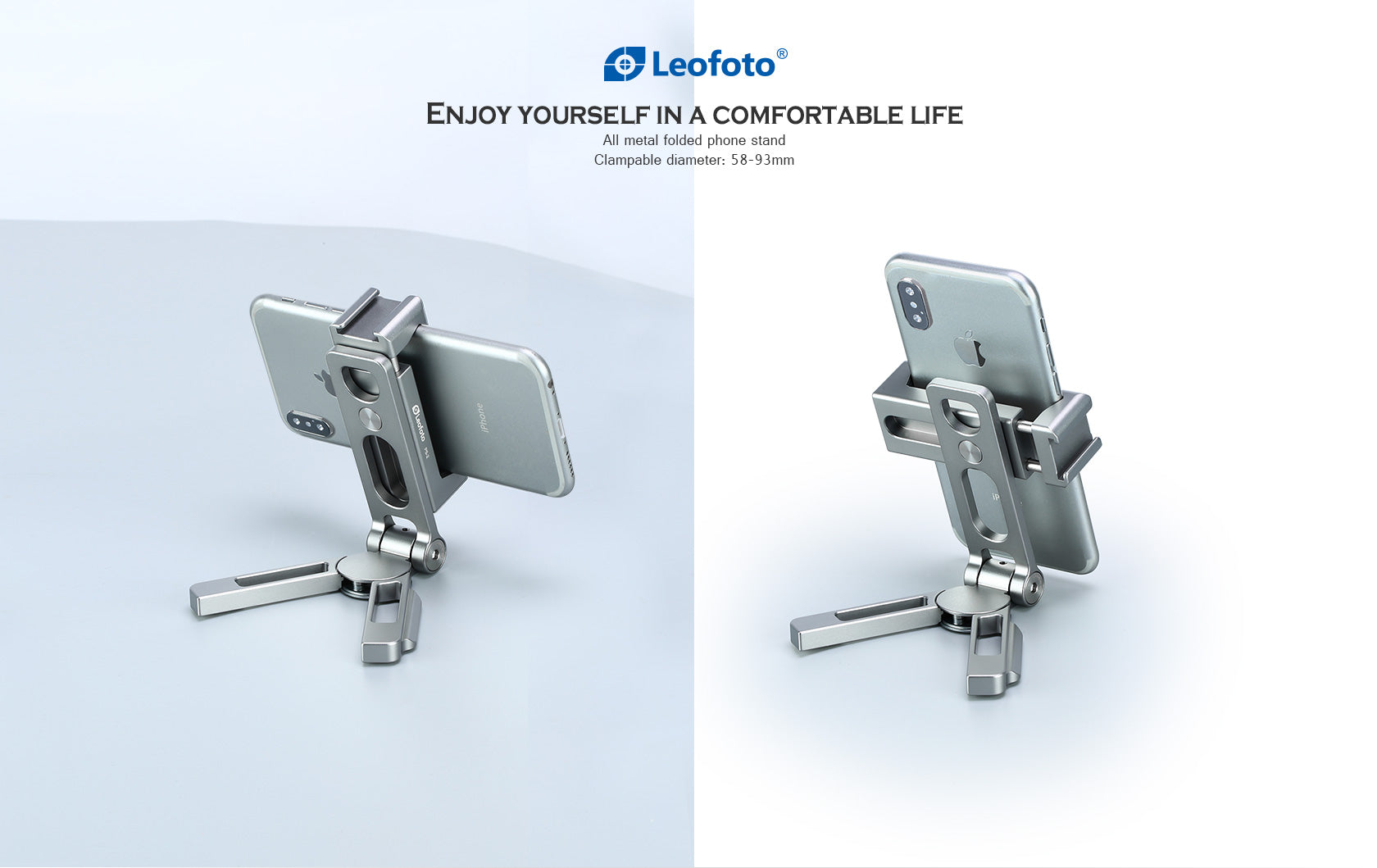 Leofoto PS-3 Multi-functional Foldable Cellphone Stand with Arca-Compa