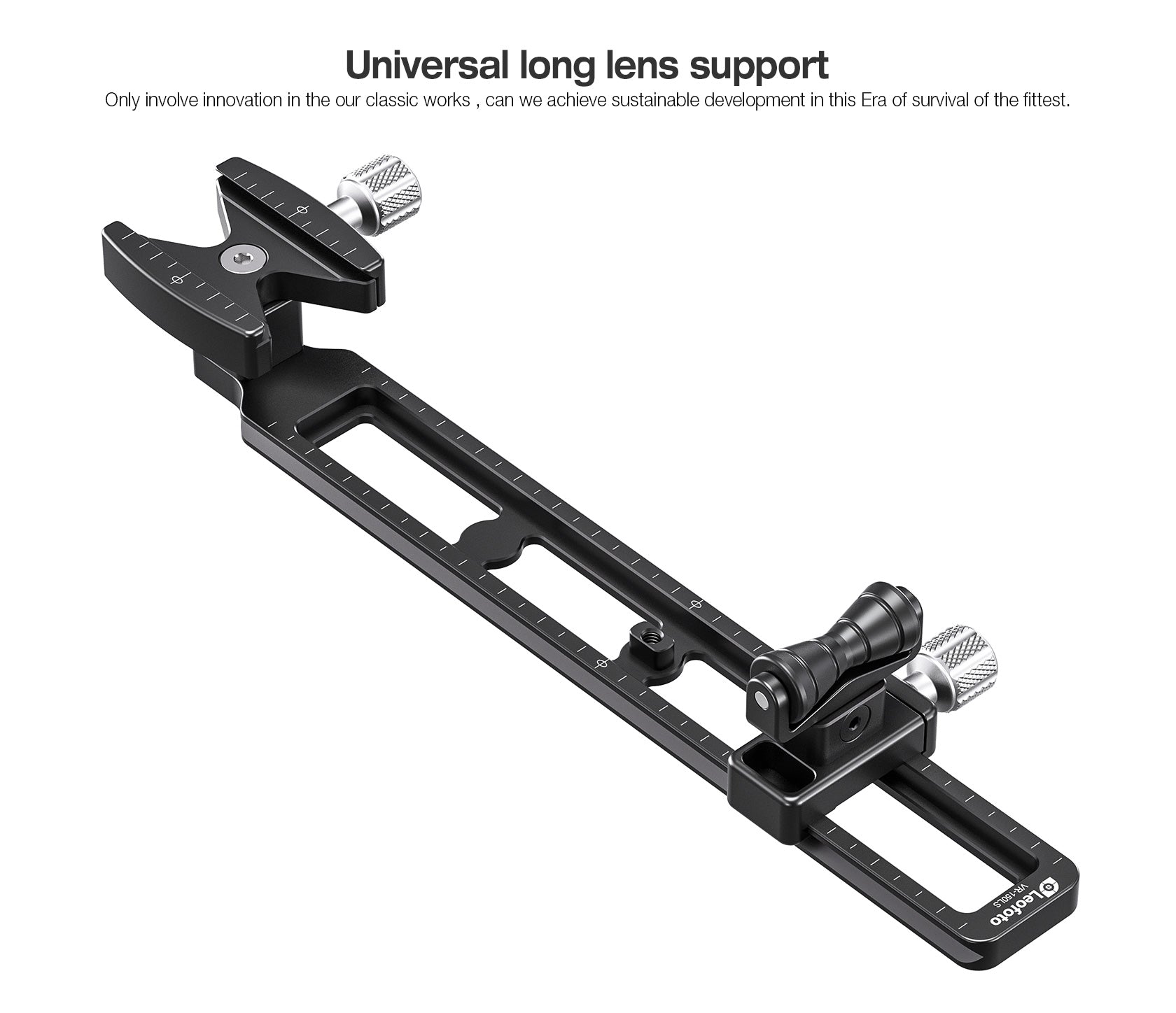 Leofoto VR-220 / VR-380 Long Lens Support for Manfrotto/ Sachtler Trip