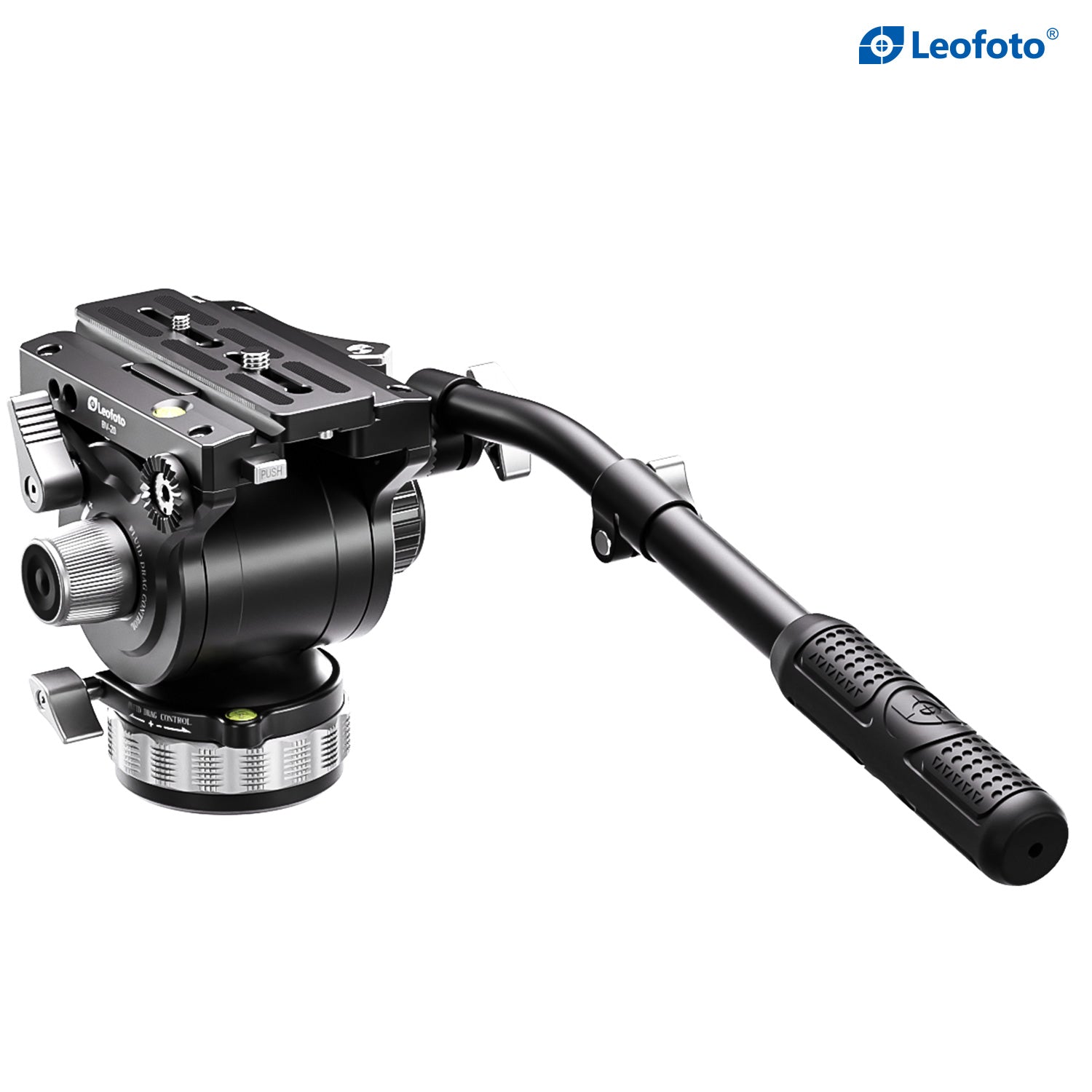 Leofoto BV-15 70mm Fluid Video Head with PU-100D 100x38mm QR Plate | A