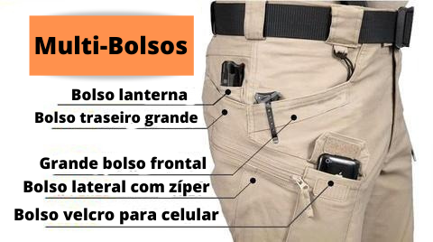 Calça Tática Militar Ultra Resistente Impermeável