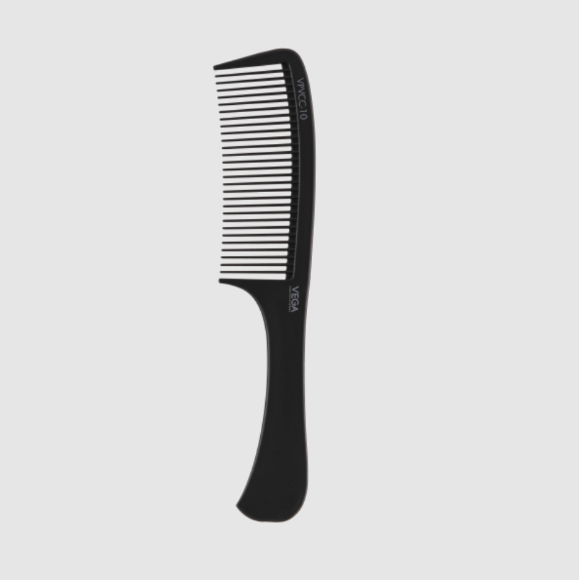 Elegant Black Hair Comb Brush with Handle Isolated on Transparent or White  Background Front View Stock Image  Image of background detail 135225151