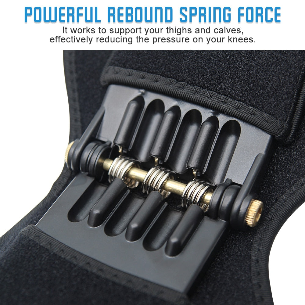 Powerful Rebound Spring Force Knee Booster Pads
