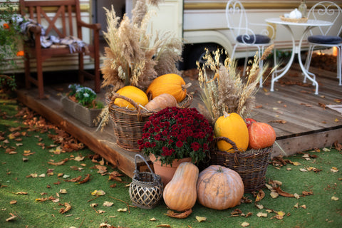 Fall Deck Decorations.