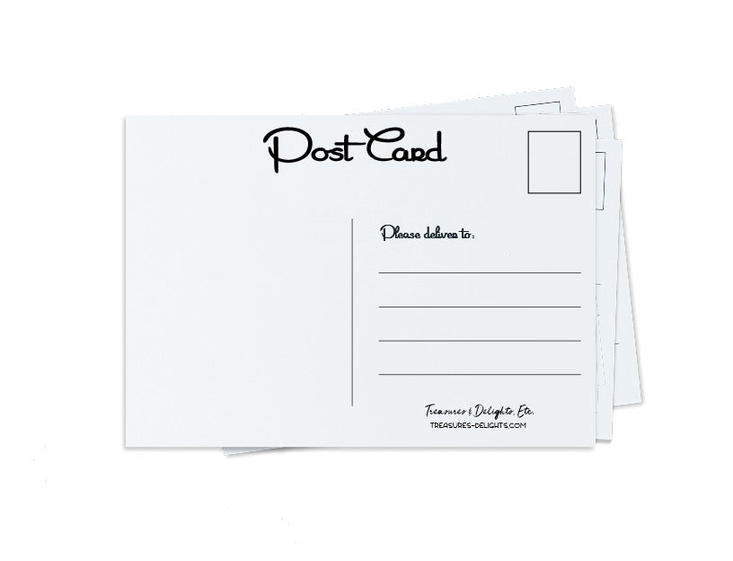 Blank Postcards Set: Style 2 - Treasures & Delights, Etc.