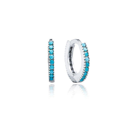 Theia Turquoise Hoop Earring