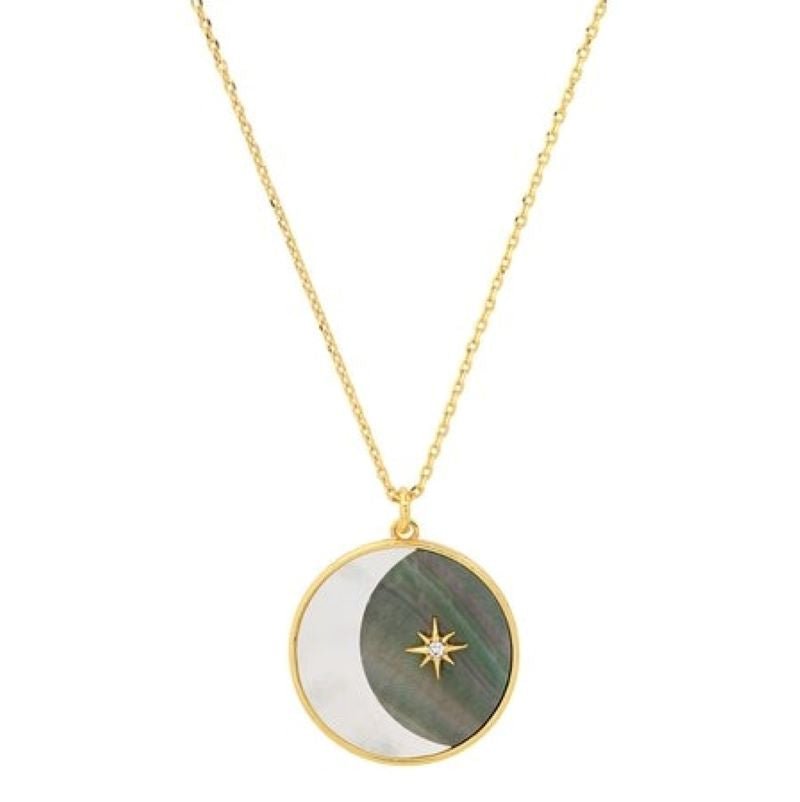 Two Tone Double Star Necklace - Joydrop