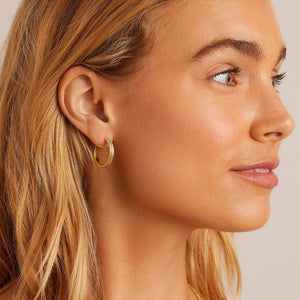 Toni Hinged Hoops - Small Gold