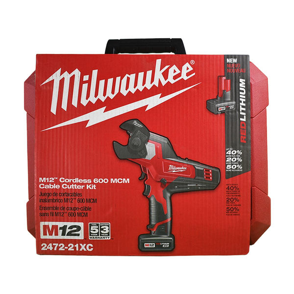 MILWAUKEE 2472-21XC Corta cables M12 600 MCM
