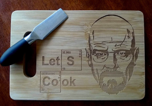 Breaking Bad Cutting Board, Let's Cook, Heisenberg, Walter White,  Heisenberg Cutting Board 