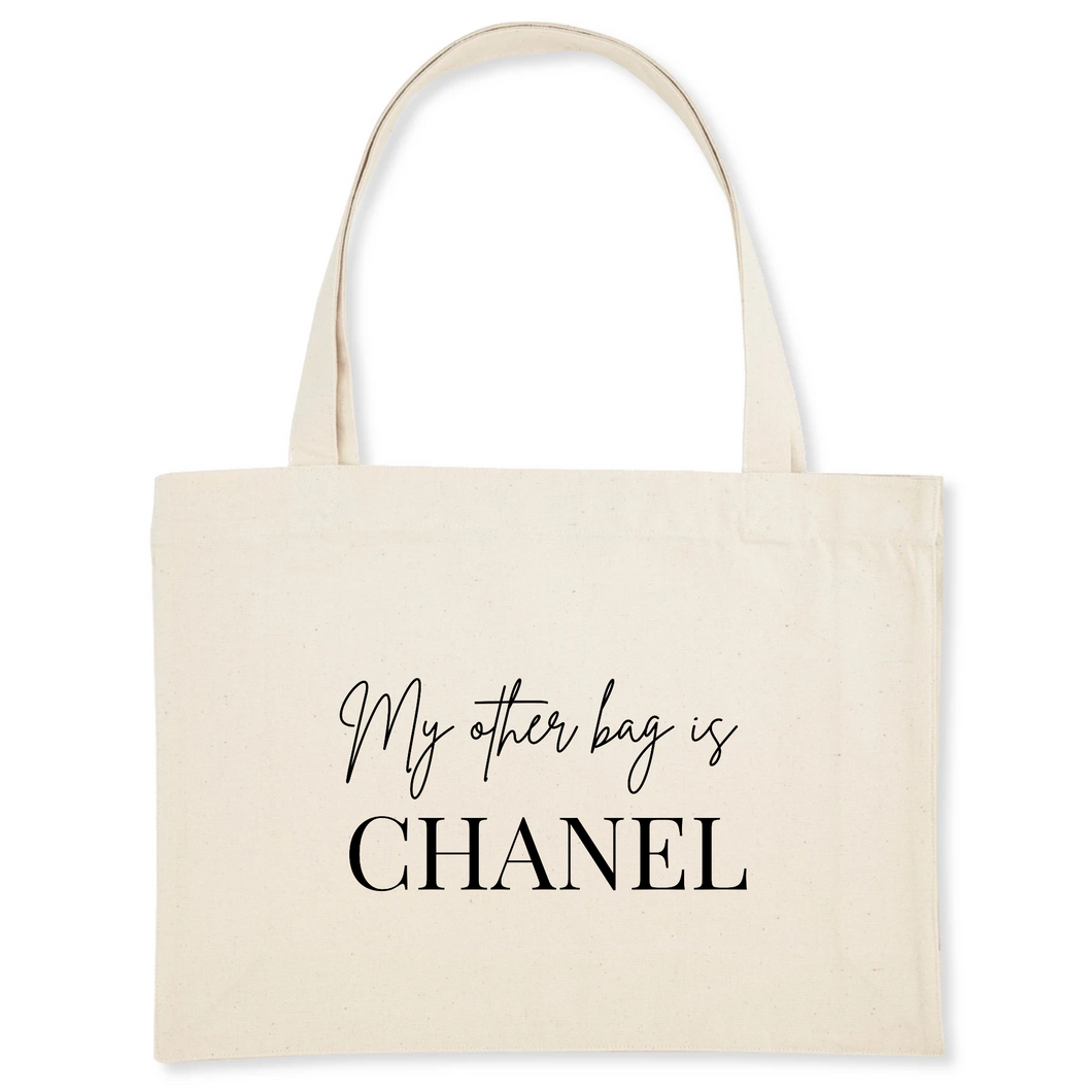 My Other Bag Is Chanel Organic Shopping Bag Mooju