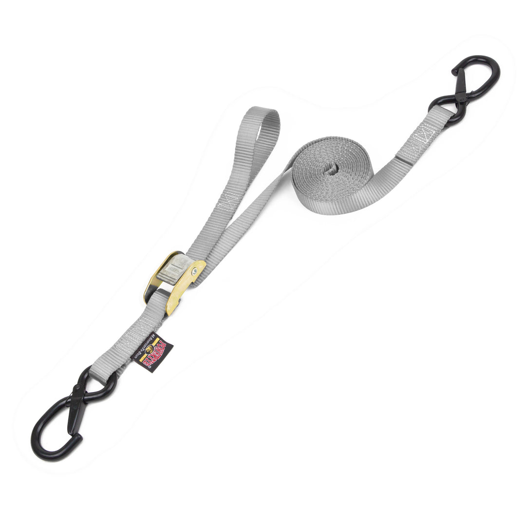 2in CAM BUCKLE TIE-DOWNS with S-HOOKS (pair)