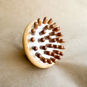 Natural Bamboo Stimulating Scalp Massager - Nature's Embrace Soap Company
