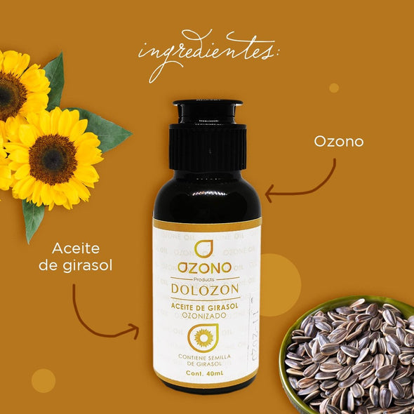 Dolozone - Aceite de girasol ozonizado – MiBeneficio