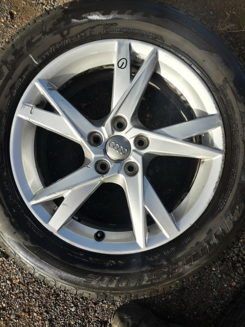 AUDI Q3 17" ALLOY WHEEL AND BRIDGESTONE TYRE FULL SIZE SPARE X1 Odd