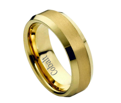 Mens Tungsten Carbide Cobalt Titanium Wedding Bands | Tungsten Nation ...