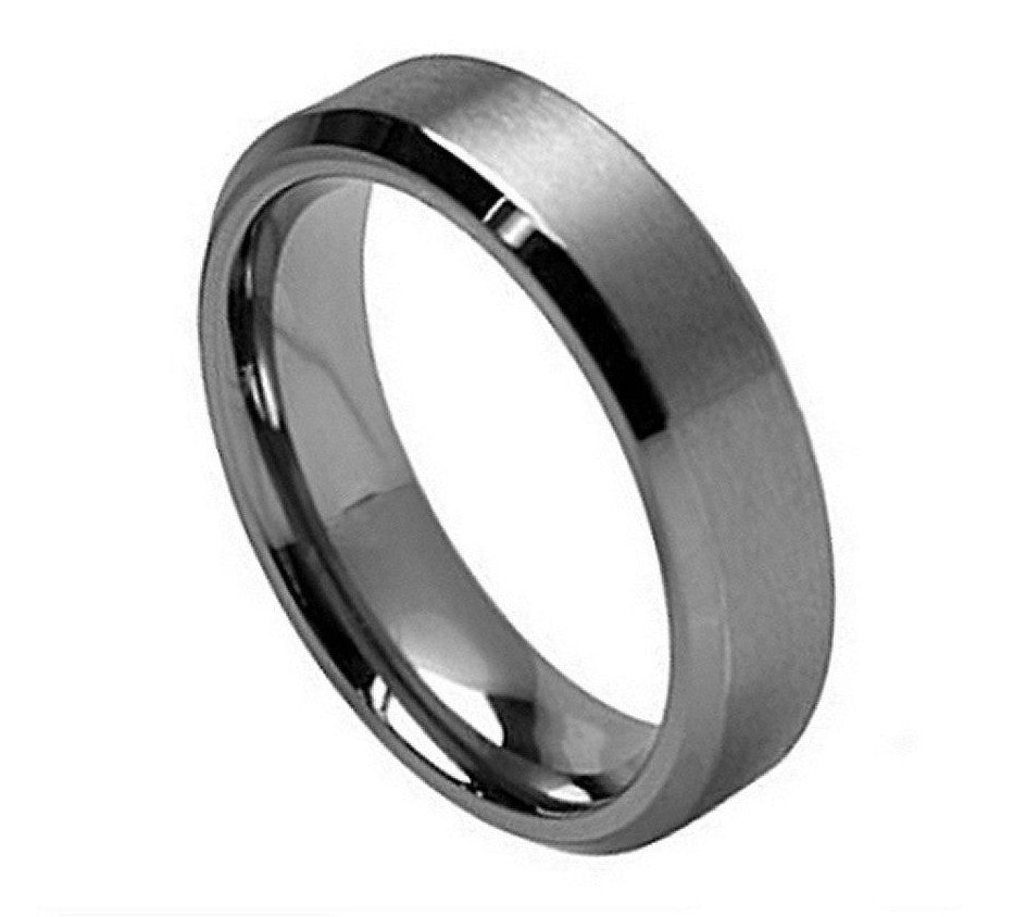 Titanium Ring Brushed Finish with 