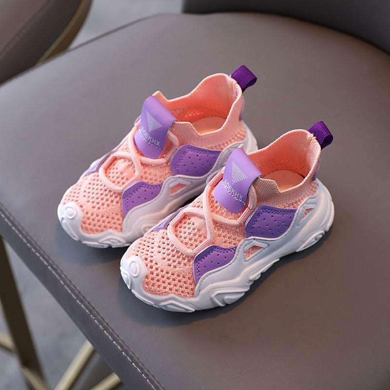 Flying Weave Mesh Soft Bottom First Walker Sneakers
