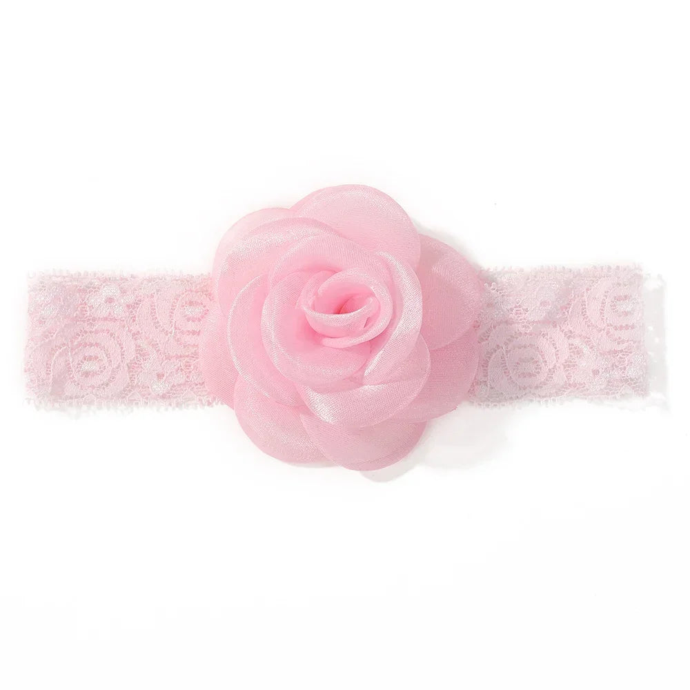 Flower Elastic Nylon Turban Headbands