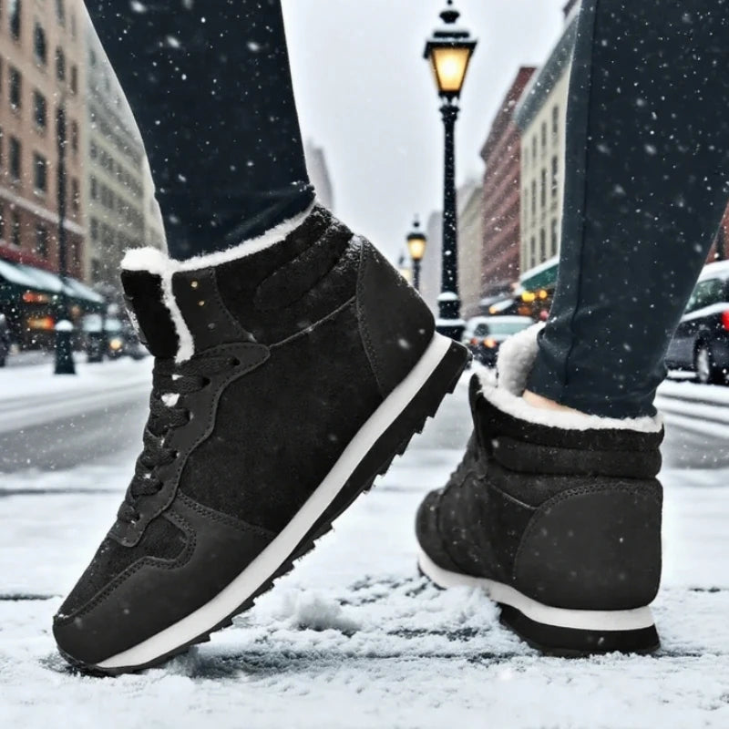 Cozy Plush Fur Lined Suede Snow Boots
