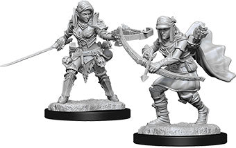Pathfinder Deep Cuts Unpainted Miniatures: W7 Female Half-Elf Ranger