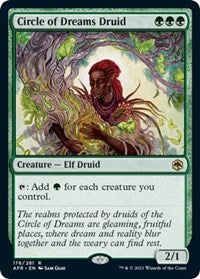 Magic: The Gathering - Adventures in the Forgotten Realms - Circle of Dreams Druid - Rare/176 Lightly Played