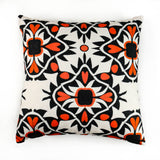 Aztec Orange Black Cushion