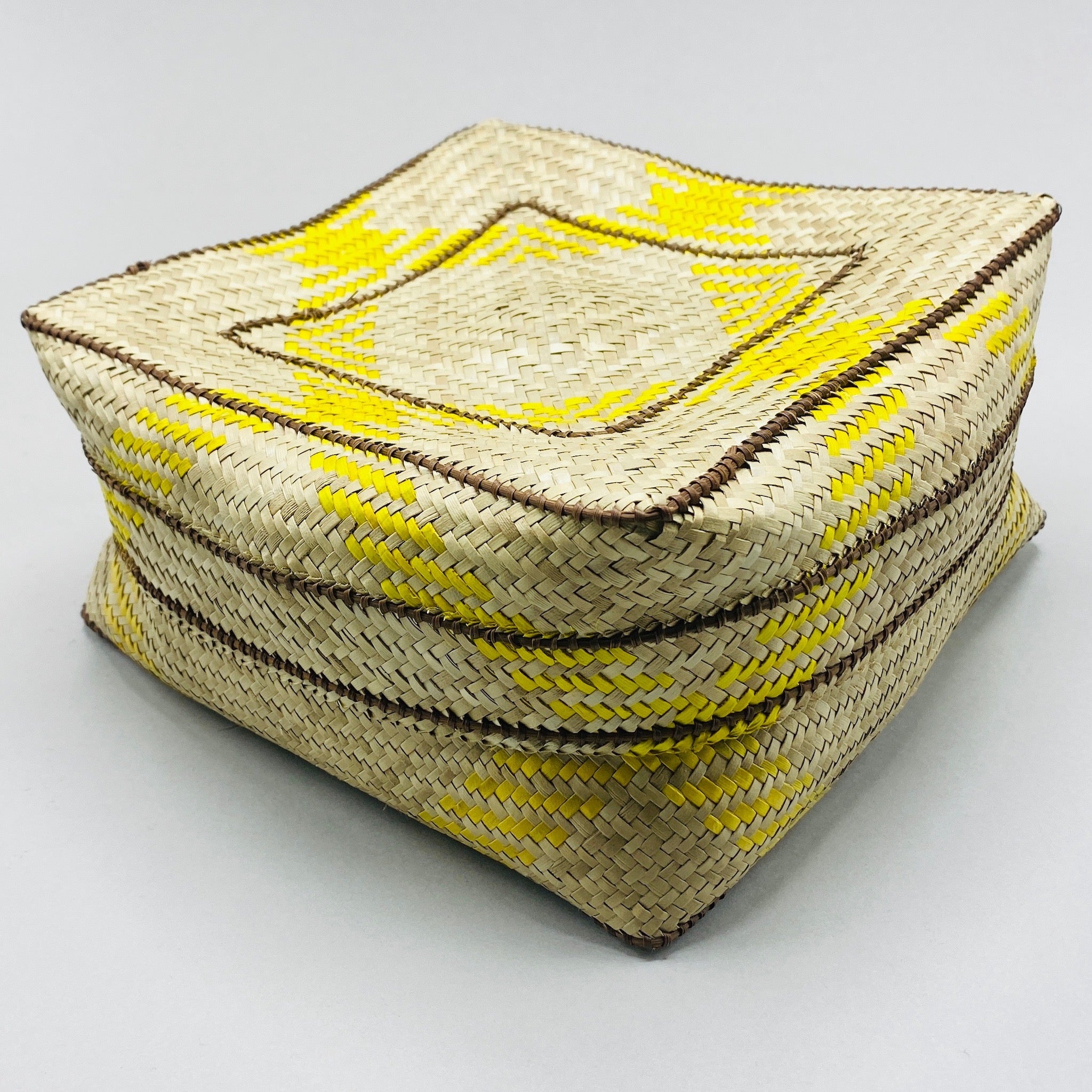 Yellow Seagrass Basket N A T T U R A L